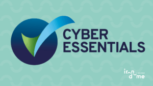 Cyber Essentials Logo on Green Background with Iron Dome logo